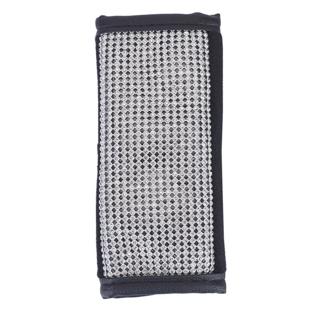 4 шт./компл. бриллиантовый Блестящий автомобильный ремень безопасности и крышка