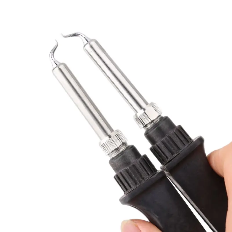 

902 Esd Smd Double Soldering Iron Tweezer Handle Clip Heating Plier Soldering Station Accessories -Kb