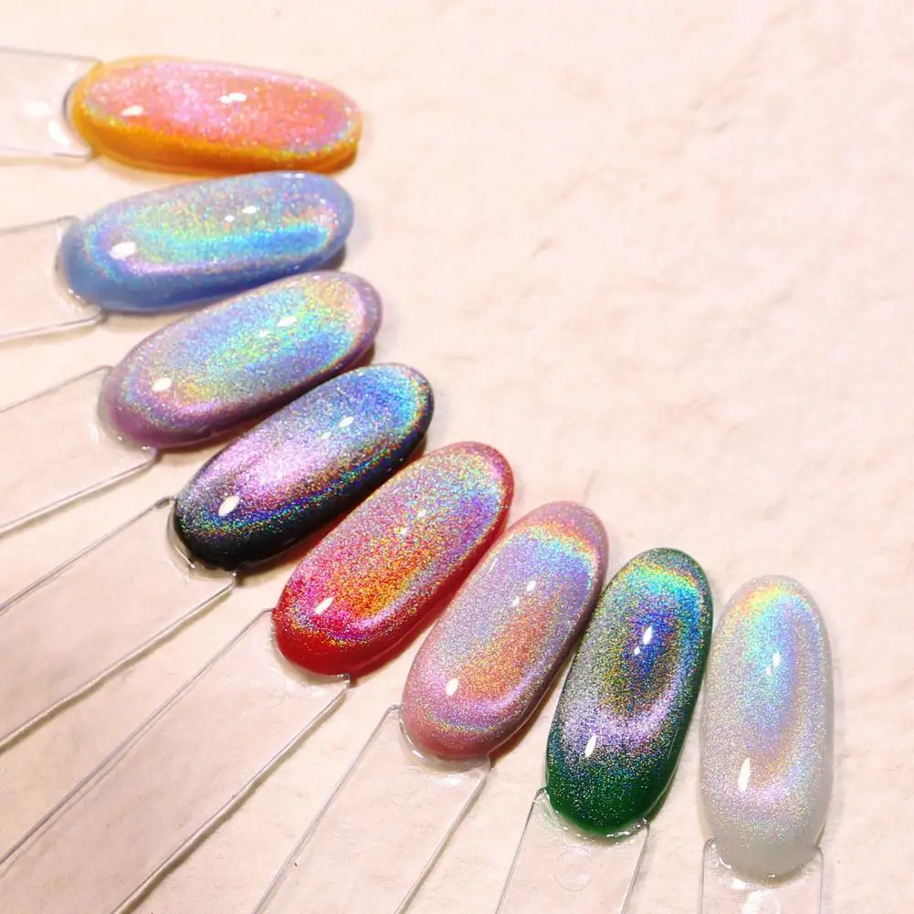 

8ml Nail Art Gel Beauty Reflective Glitter Nail Sparkling Soak Off Gel Gloss Cat Eye Effect Nail Polish