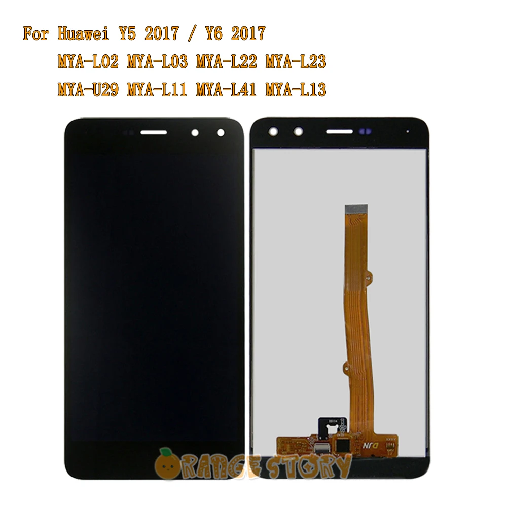 ЖК-дисплей Сенсорный экран для huawei Nova молодых 4 аппарат не привязан к оператору сотовой связи/Y6 /Y5 MYA-L11 MYA-L41 MYA-L22 MYA-U29 ЖК-дисплей Дисплей Сенсорный экран Рамка - Цвет: Black No Frame