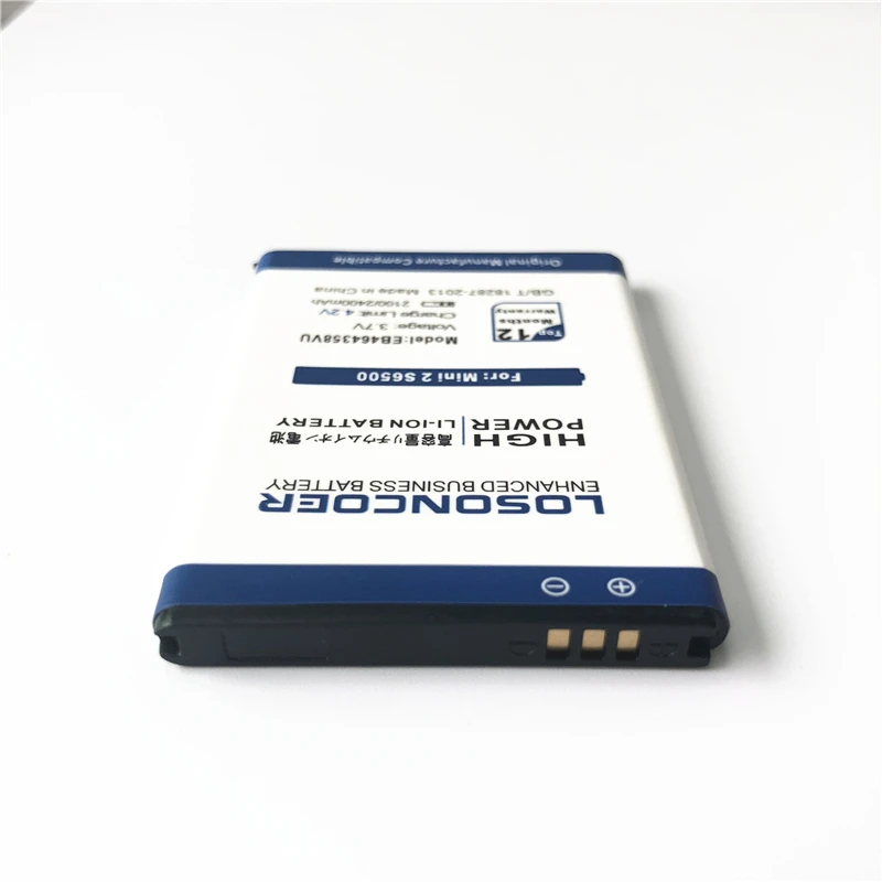 100% Оригинальный LOSONCOER 2100 мАч EB464358VU для Samsung Galaxy Y Duos S6102 Mini 2 S6500 S6802 Ace Plus S7500