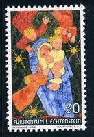 1pcsset new liechtenstein post stamp 1972 christmas painting stamps mnh