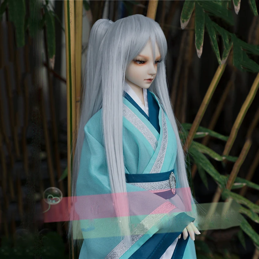 Парик Allaosify Bjd/SD как кукла для мальчика белые длинные прямые волосы 1/3 1/4 1/6 парики
