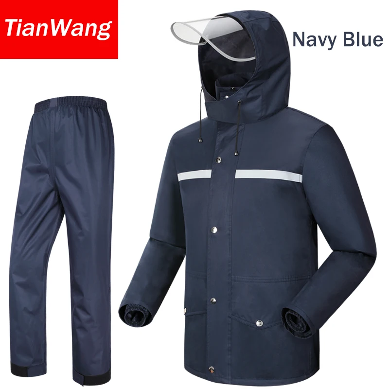 Водонепроницаемый дождевик непромокаемые женские плащ мужской костюм мотоцикл