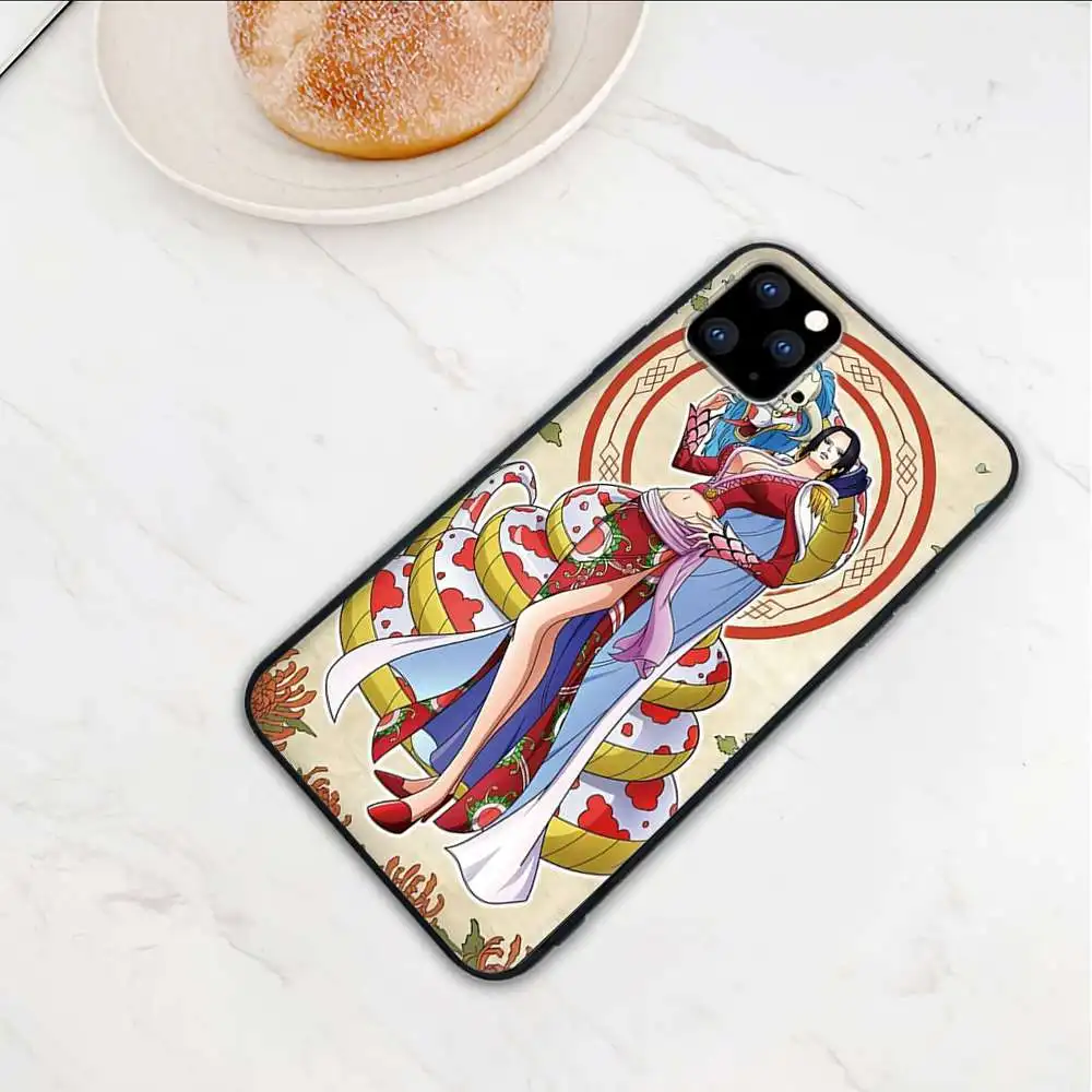 

Black One Piece Boa Hancock Mobile Telephone Case Cover For Samsung Galaxy S20 Ultra S10 Lite 2020 S9 S8 Plus S7 Edge