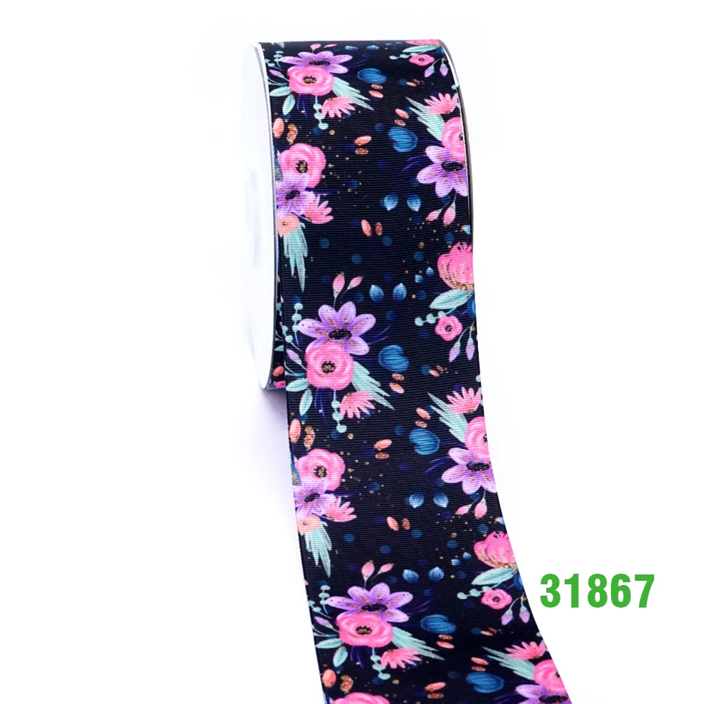 50 ярдов мультфильм напечатанный grosgrain ленты 31860 - Цвет: 31867