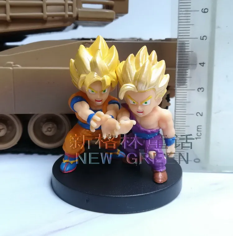 

BANDAI Action Figure Genuine Dragon Ball Z Q Version Son Goku Son Gohan Candytoy Gacha Out of Print Model Toy Decoration