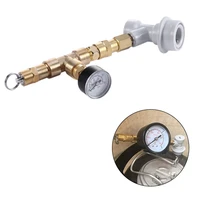 co2 charger pressure relief valve with gauge 015 psi pressure valve with threaded gas ball lock for beer brew keg tools