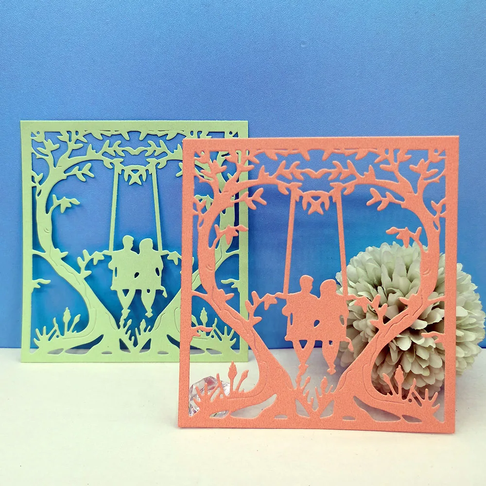 

Tree love New Metal Cutting Dies Scrapbooking Embossing Folder for Card Making Paper Craft Diy Clear Stamps and Dies Cut Mold