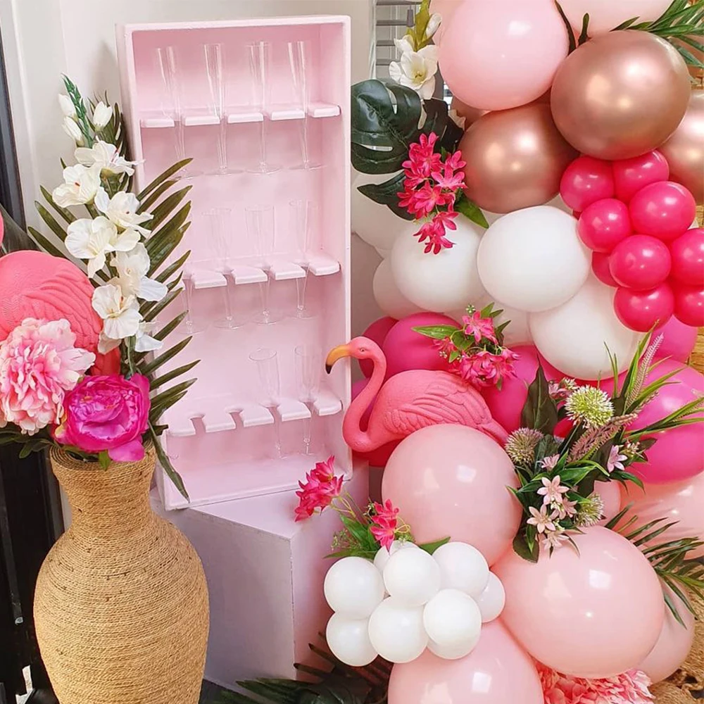 Тропическая искусственная гирлянда в стиле ретро розовые воздушные перчатки для