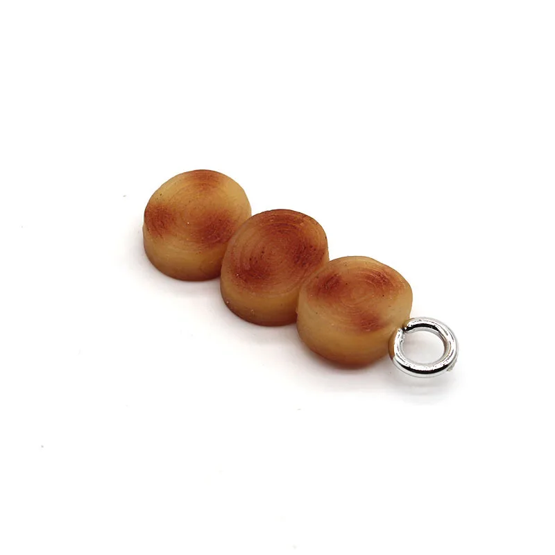 2Pcs Mini Simulation Soft BBQ Skewer Miniature Dollhouse Accessories Charms Pendants Necklace Earrings For Jewelry Making | Дом и сад