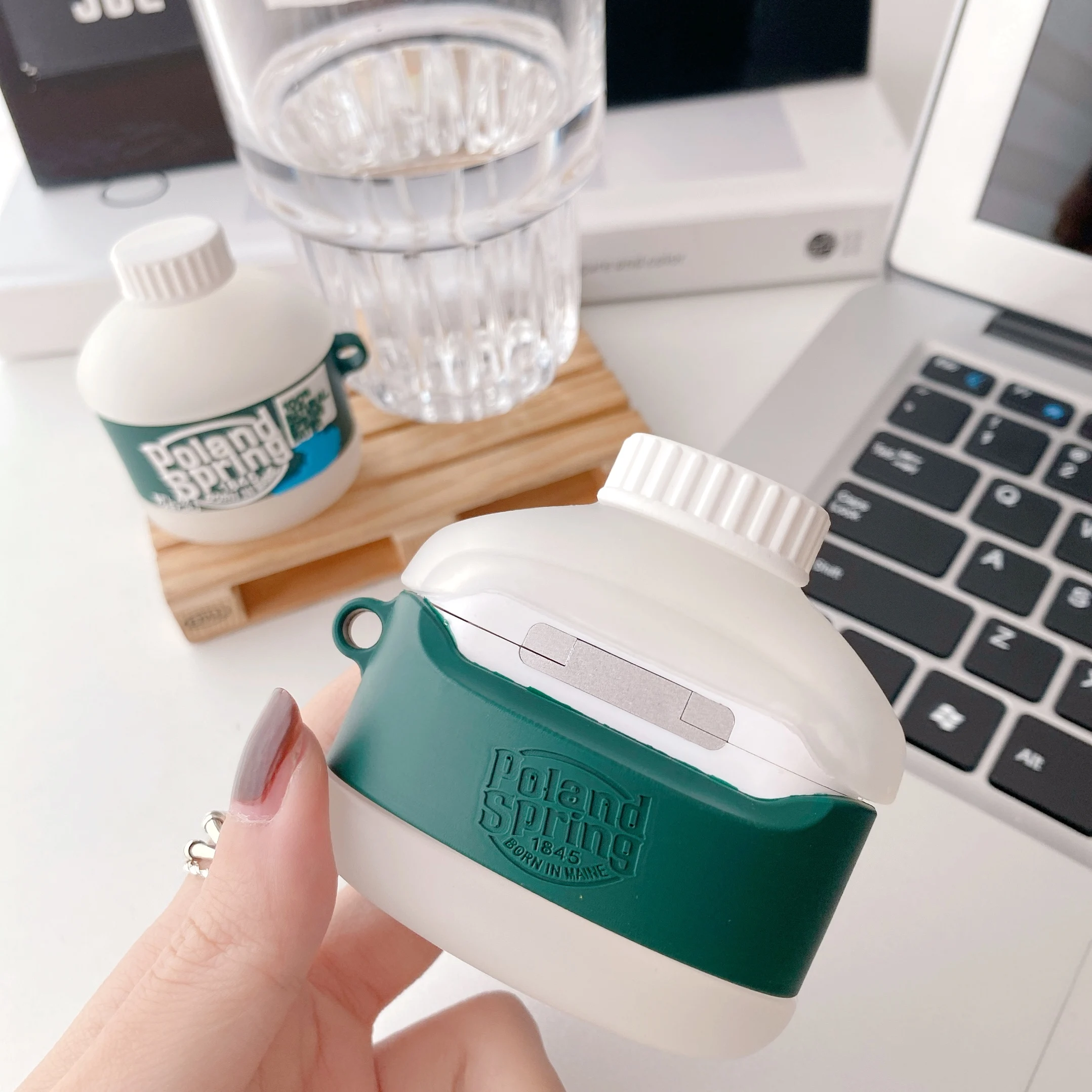 3D польская Весенняя коробка для наушников с минеральной водой Airpods Pro 1 2 защитный