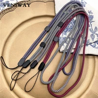 skin texture braid phone lanyard neck lanyard for phone case necklace wrist strap for iphone camera gopro adjust string holders