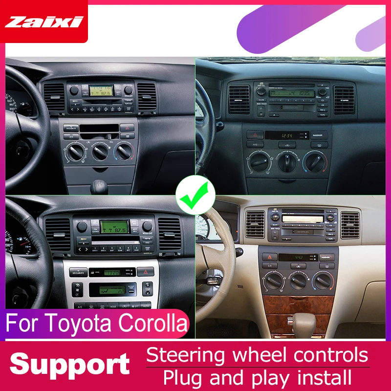 Android автомобильный мультимедийный плеер для Toyota Corolla 2000 ~ 2017 gps навигация 2 din