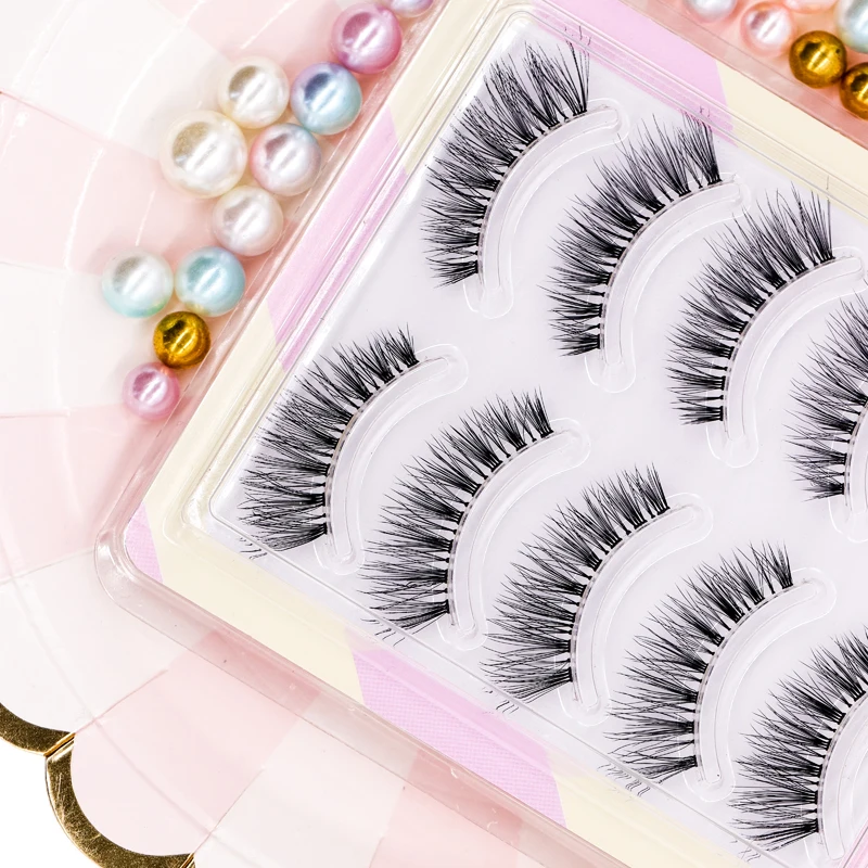 

YOKPN New Fashion Japanese Sharpened False Eyelashes Partially Thick Long False Eyelashes Stage Performance Eyelash Extensio