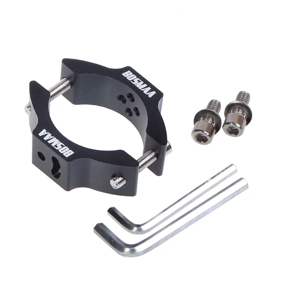 

Aluminum Alloy Black Motorcycles Turn Signal Bracket Strong Clamp Headlight Bracket Durable Handlebar