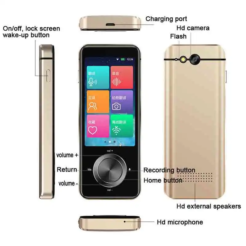 2020 оригинальный портативный умный голосовой переводчик Глобальный офлайн