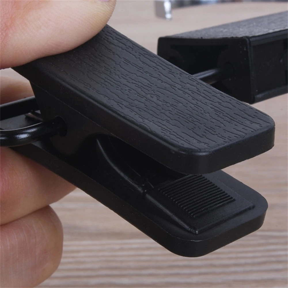 Черная Нескользящая пластиковая вешалка для брюк юбки зажим магазина одежды