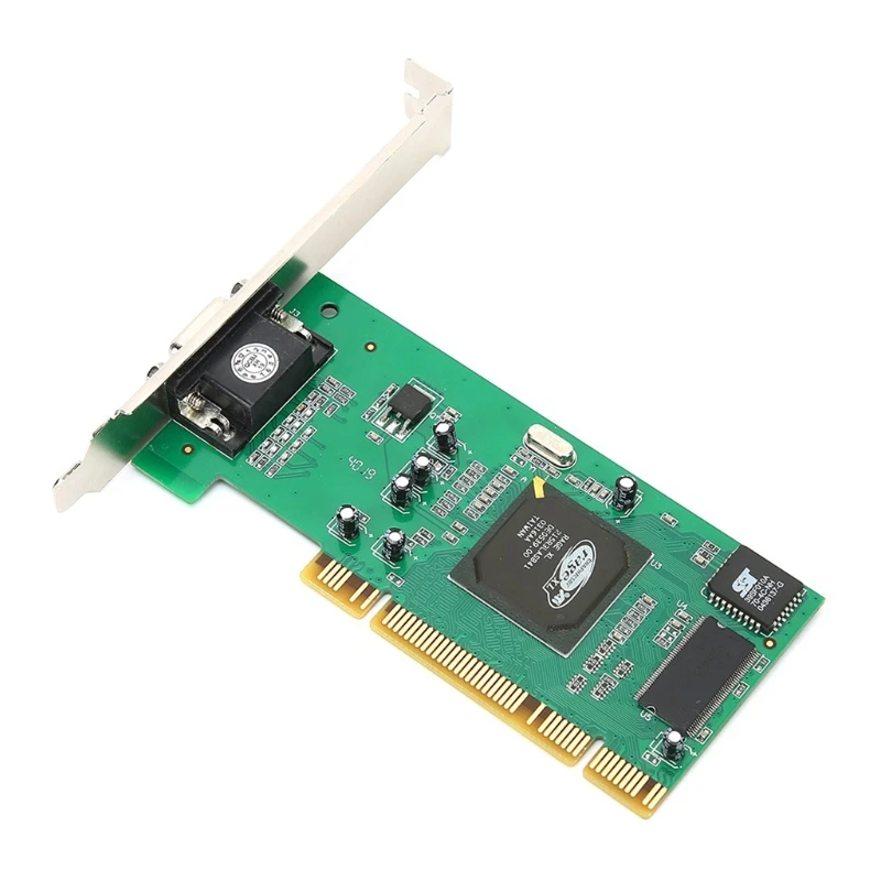 

PCI VGA Display Card ATI Rage XL 8MB 32Bit Multi-Display Tractor Card PCI Video Card SDRAM VGA Card for Computer Desktop