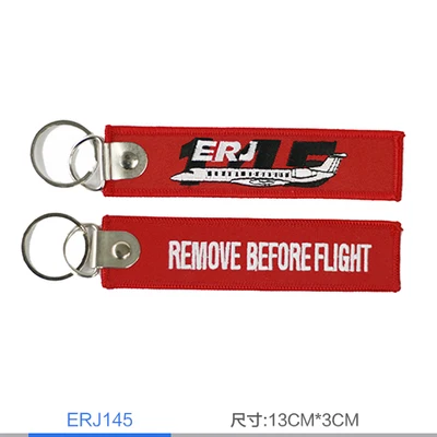 Аэробус ERj145 ERJ190 C919 MA60 Dornier328 A380 A340 A320 Beluga вышивать путешествия Чемодан лучше всего подходит для Экипаж авиационный брелок - Цвет: ERJ145