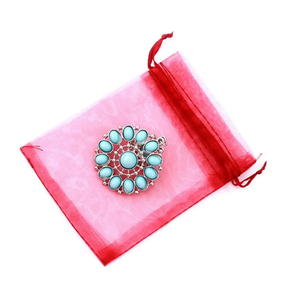 Модная подарочная упаковка из органзы 10 шт. для ювелирных изделий на свадьбу