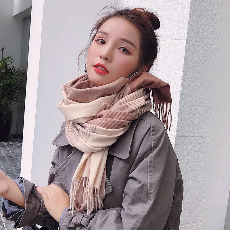 

New style Chinese Classic quality Silk Fall and Winter Fashion Cashmere Lovely print Scarf lady beach thickening wool warm Shawl