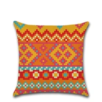 square custom digital printing cotton linen blank latest design pillow cover decorative cushion cover