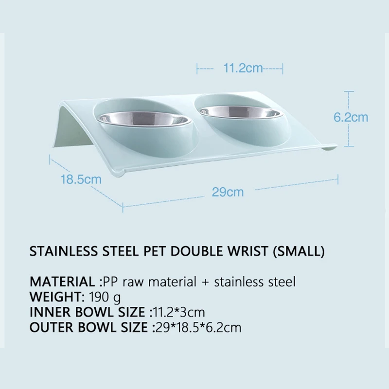 Новинка 2020 двойные миски корм для собак кормушка кошек домашних животных