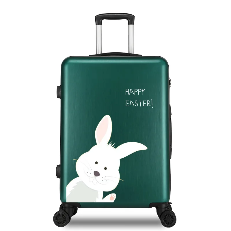 Модный чемодан на колесиках с принтом милая Корейская версия универсальный для