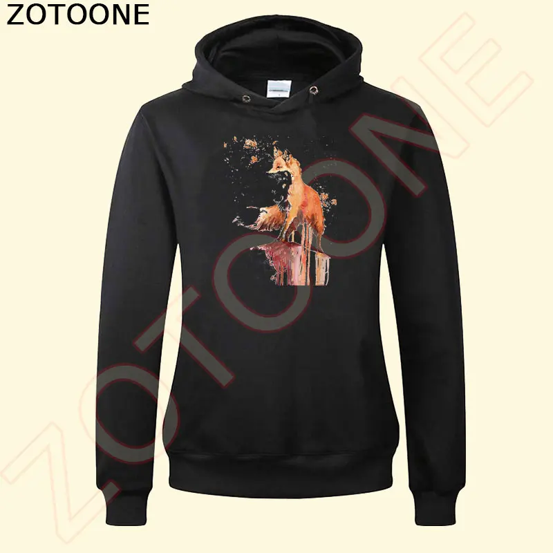 ZOTOONE пирография 18*17 см теплая мультяшная лиса термопереводная глажка наклейки утюжок на Пластыри для одежды моющиеся аппликации E