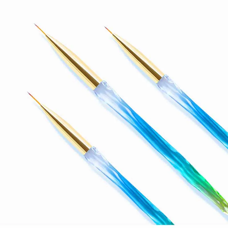 3 шт./компл. ноготь маникюрный-разные размеры контурная кисточка для рисования