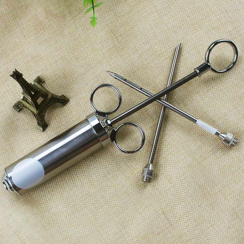 Новый шприц для инжектора мяса 2 унции маринада домашней птицы инжектор приправ