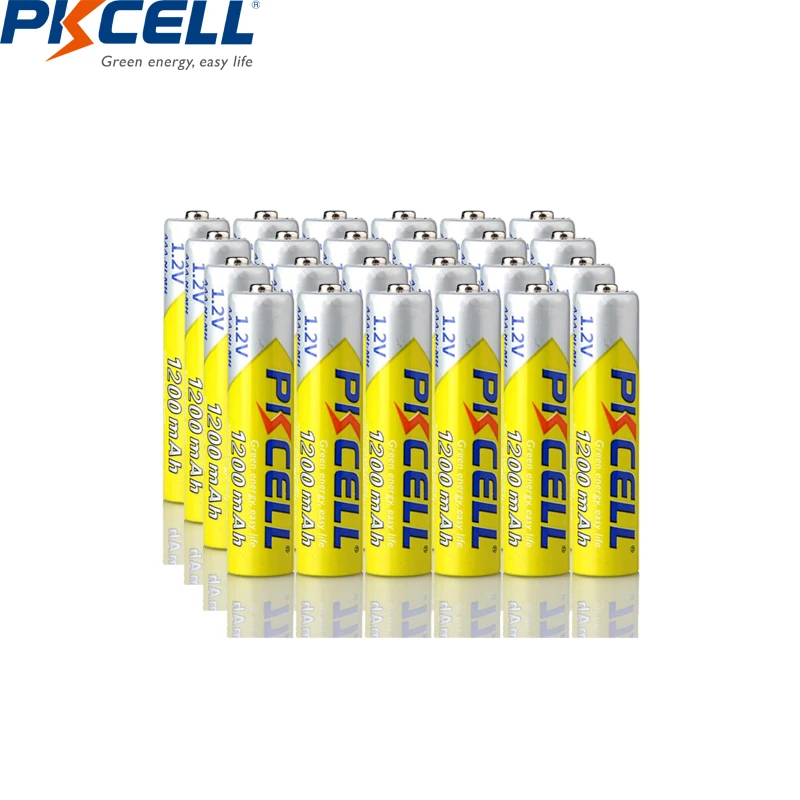

24Pcs PKCELL AAA Battery 1.2v NIMH AAA Rechargeable Battery 1200mAh nimh recharge batteries For Digital Camera Portable Video