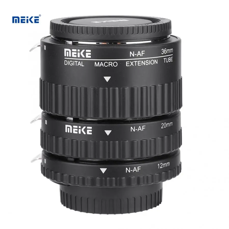 

Автофокусировка Макросъемка трубка объектива 12 мм + 20 мм + 36 мм для Nikon F крепление DSLR Макросъемка кольцо аксессуары для объектива камеры