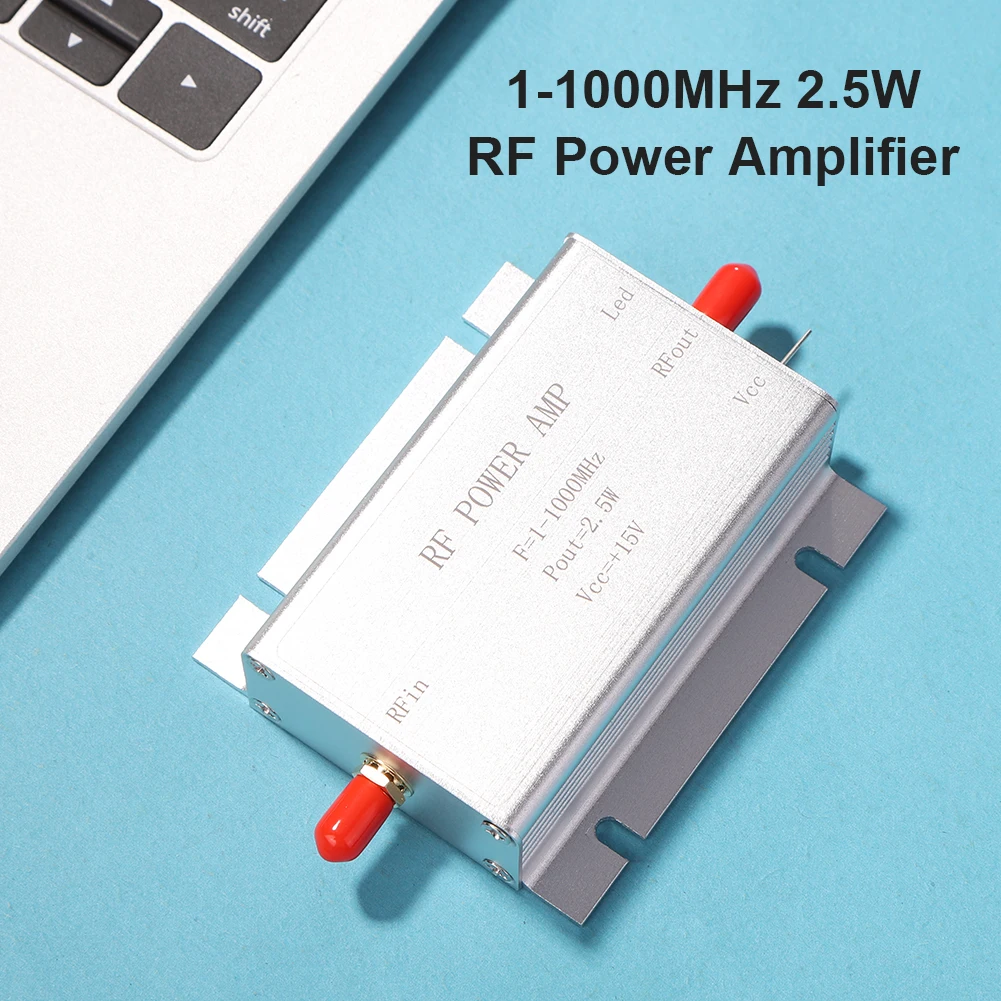 

2.5W RF Power Amplifier 1-1000MHz HF FM Transmitter Ham Radio Wireless Remote Control Wireless Remote Control