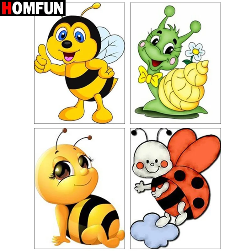 Алмазная живопись HOMFUN Город М картина с полными квадратными/круглыми стразами