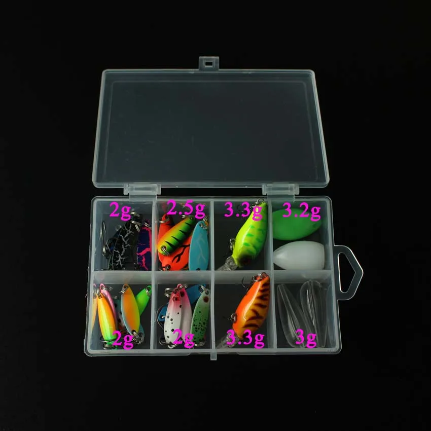 Набор рыболовных приманок 26 шт. ложка-приманка кренкбейт воблеры 2 г/2 5 г/3 3 г |
