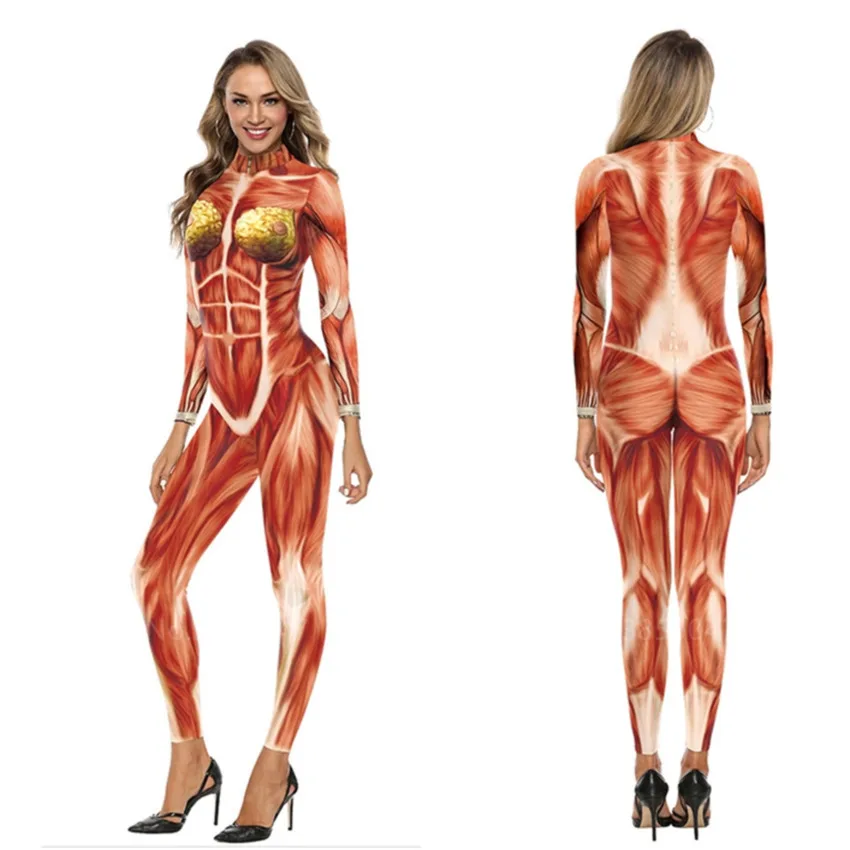 2021 Женский страшный костюм для взрослых Карнавальная Маскировка комбинезон