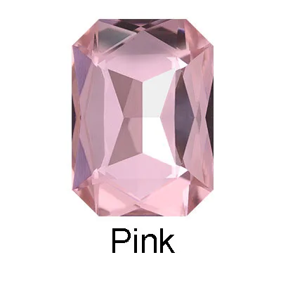 Pink Hairclips 1 шт. модные красные заколки для волос розовое золото, розовый квадратный кристалл заколки для волос черный горный хрусталь заколка для волос для женщин Девушка аксессуары для волос - Окраска металла: Pink Hairclips
