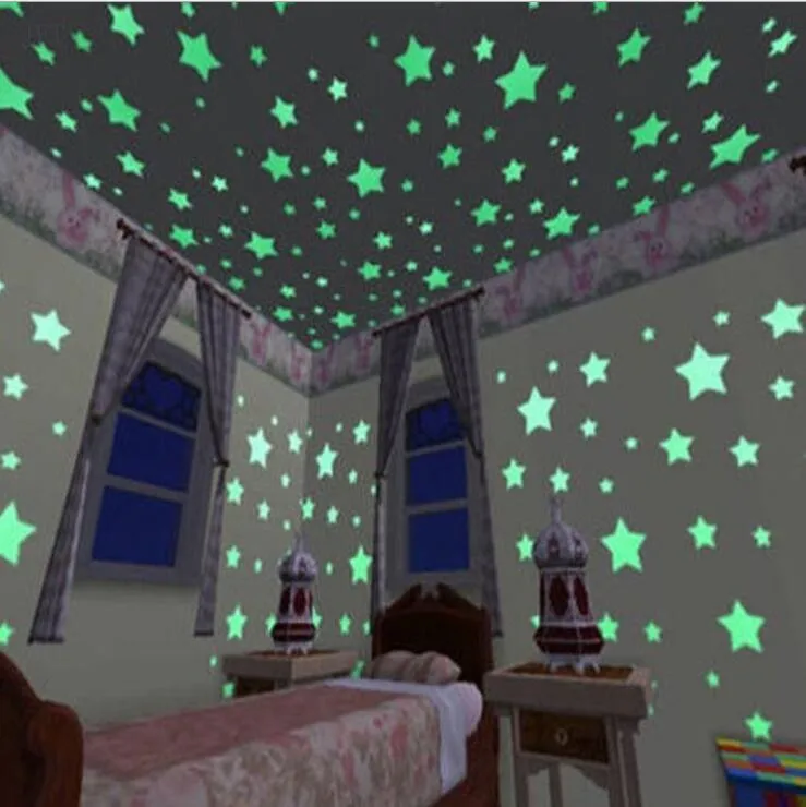 Светящиеся в темноте наклейки со звездами светящиеся игрушки спальня диван