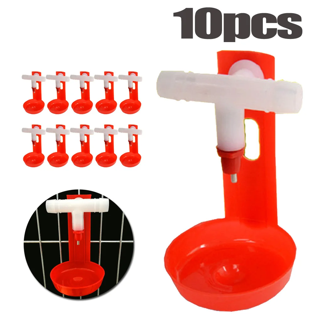 Поилка для кур 10 шт. Кормушка Для кормушки автоматические подвесные чашки