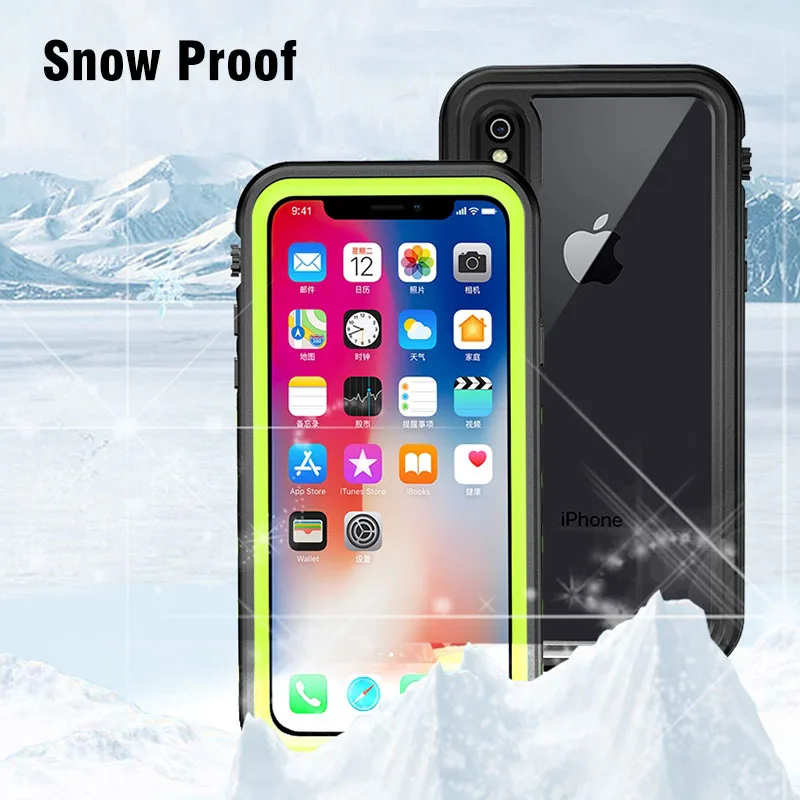 Waterproof Case For iPhone X XS Max XR Phone Shell Shockproof Dustproof Cover Protective Coque Swimming Diving Underwater |