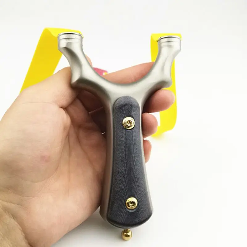 Новая Металлическая Рогатка из нержавеющей титановой стали катапульта с мощной