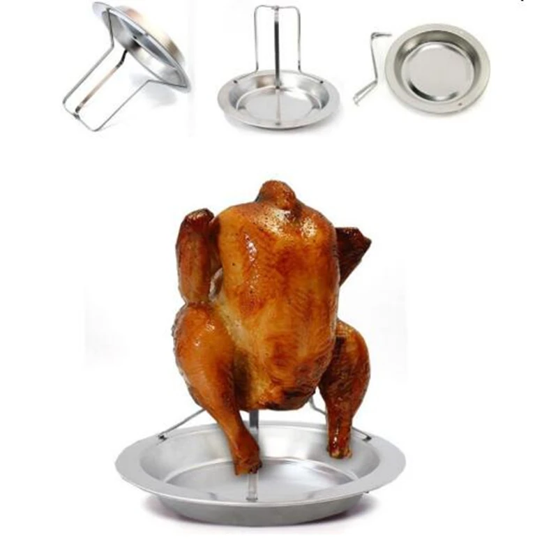 Инструменты для барбекю держатель утка цыплят стойка из нержавеющей стали на