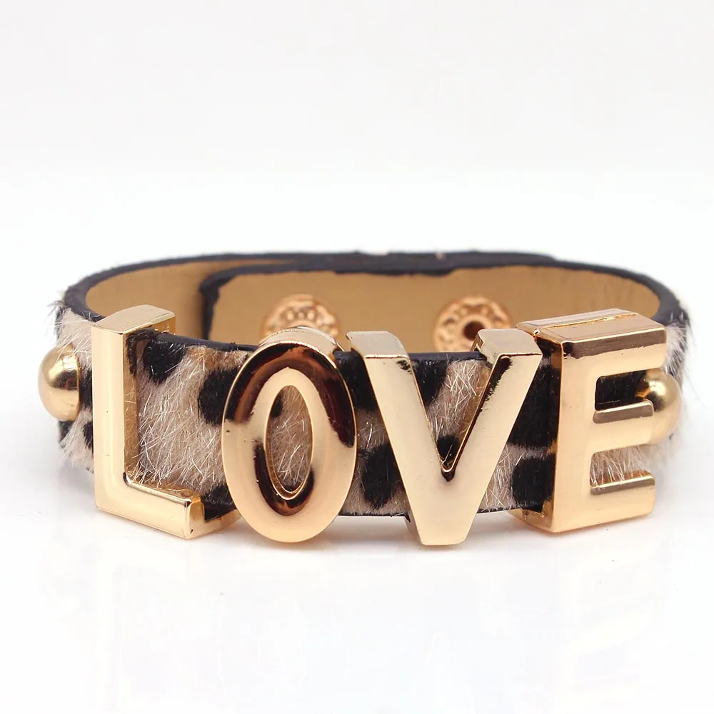 Женский кожаный браслет D &amp многослойный с леопардовым принтом в стиле бохо