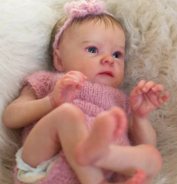 

Reborn Baby Doll 17 Inches Lifelike Newborn Baby Tink Vinyl Unpainted Unfinished Doll Parts DIY Blank Doll Kit