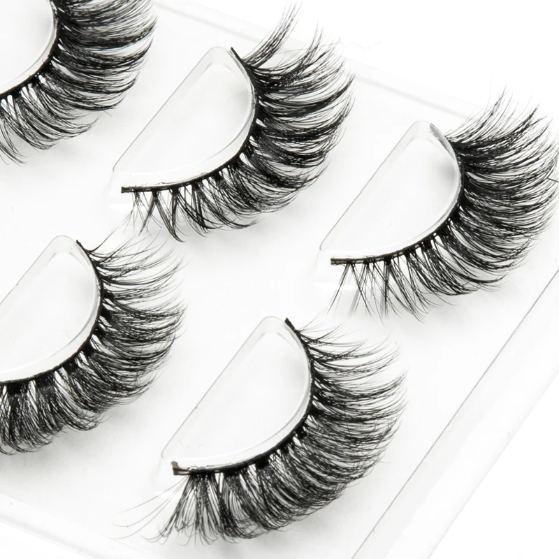 ICYCHEER Sakura Series 3Pairs 3D Mink Hair False Eyelashes Natural/Thick Long Eye Lashes Wispy Makeup Beauty Extension Tools | Красота и