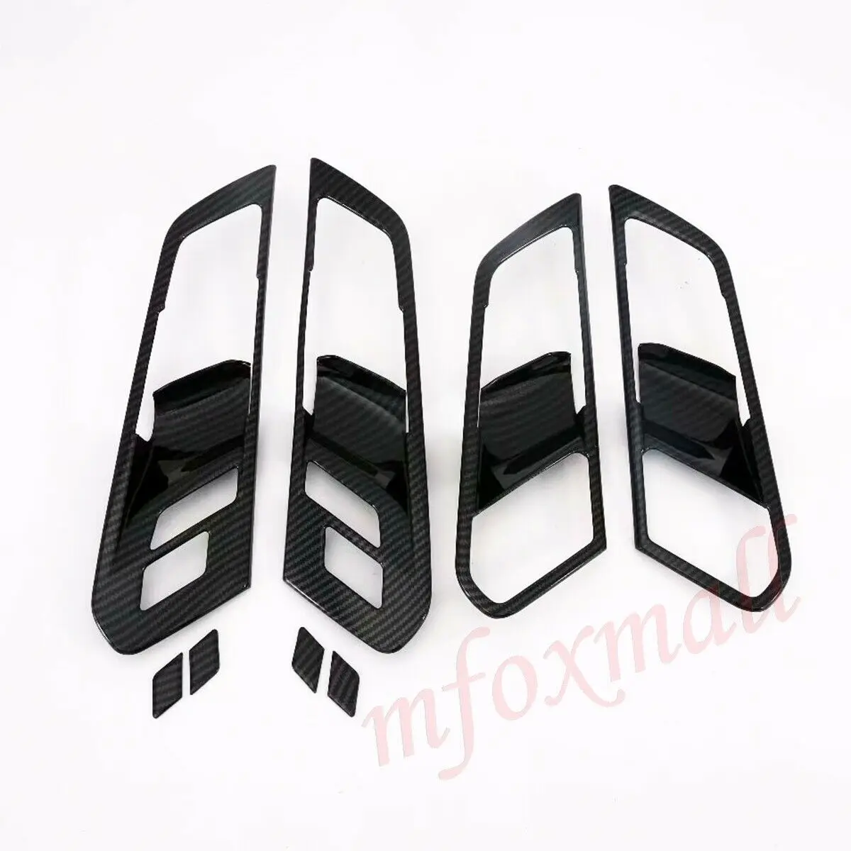 Fit For BMW X5 G05 2019 2020 Carbon Fiber Inner Door Handle Trim Cover Molding Frame Protector Garnish Accessories | Автомобили и