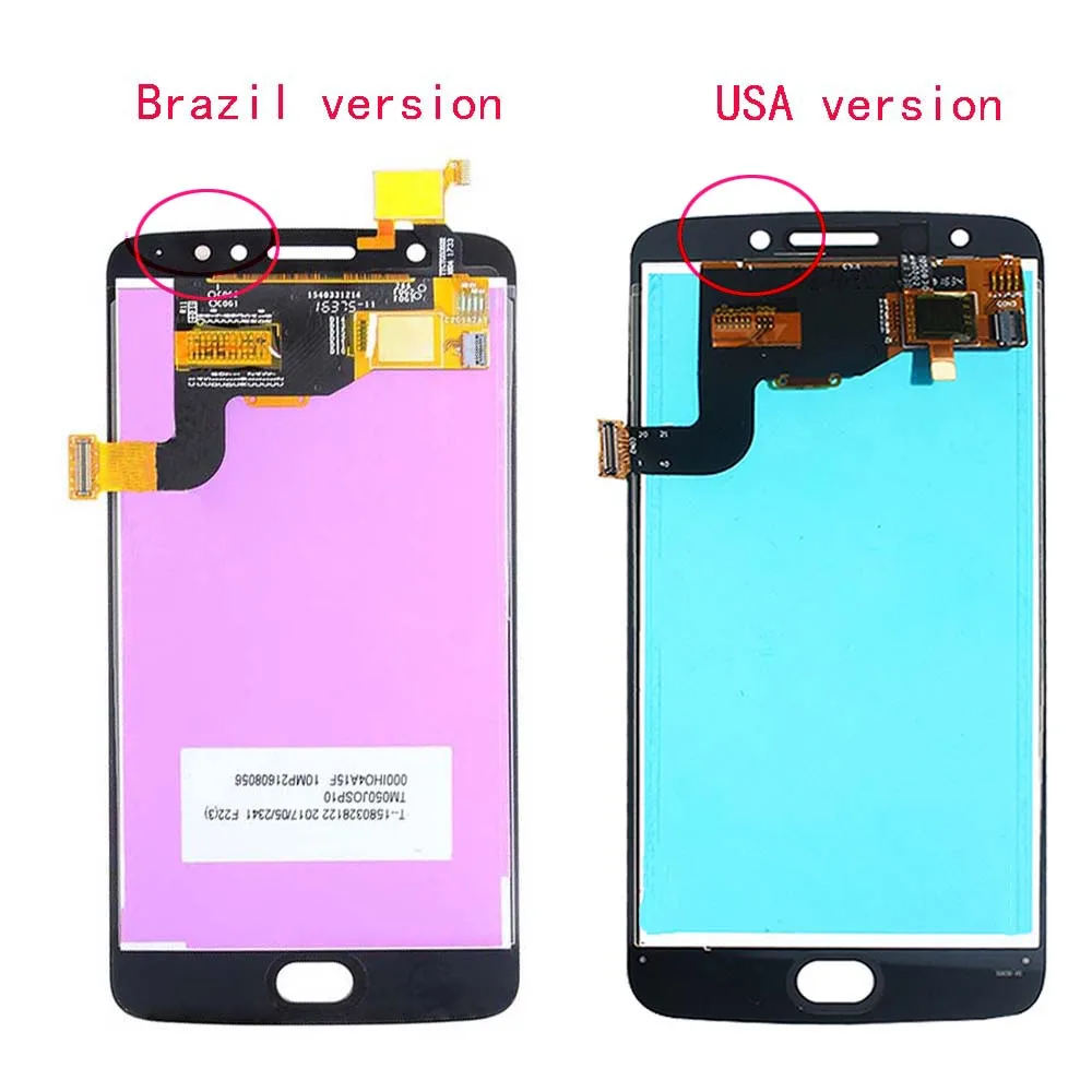 Протестирован для Moto E4 Lcd E 4 го поколения дисплей с полным сенсорным экраном