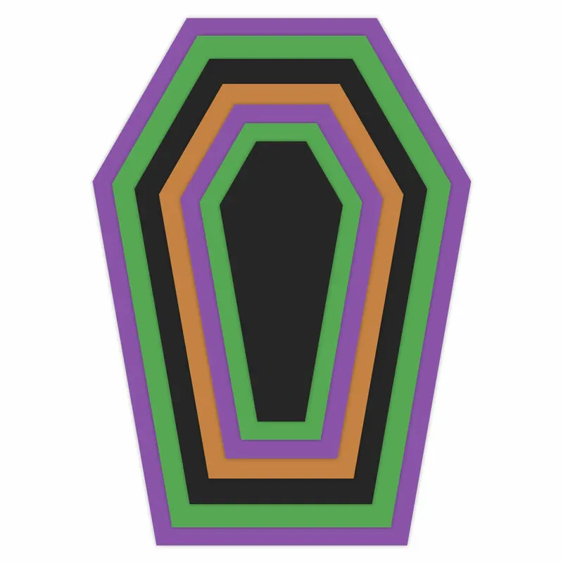 

Metal cutting dies Nested Coffin mold card Scrapbook paper craft knife mould blade punch stencils